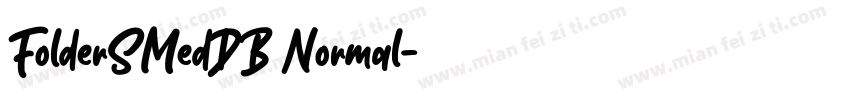 FolderSMedDB Normal字体转换